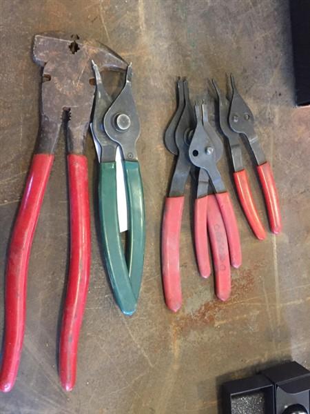 Snap Ring Pliers, Etc.