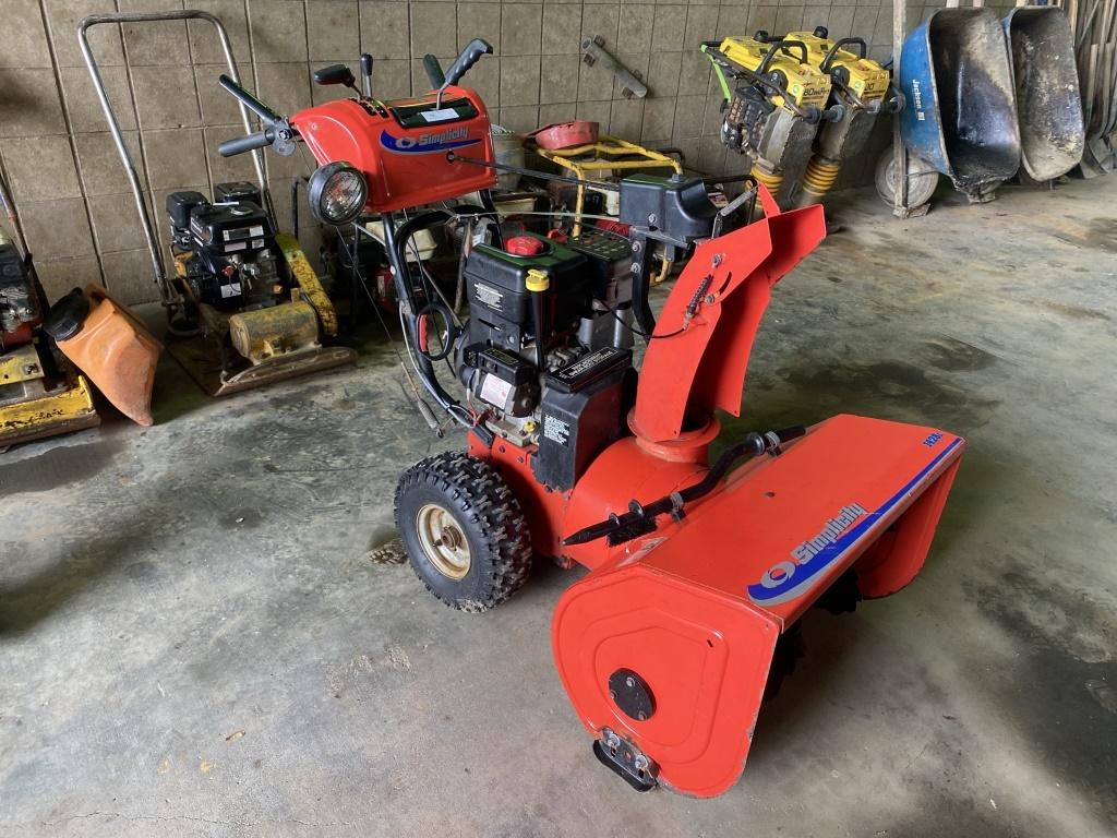 Simplicity 1428L Snowblower