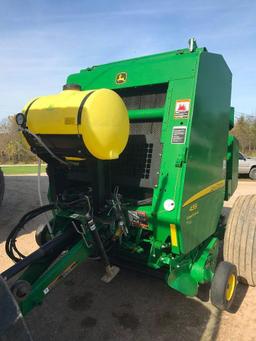 like new ?15 JD 459 Silage Special round baler, edge to edge net/twine, wide pickup, applicator,