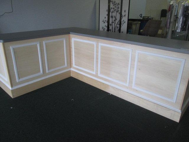 L Shaped Retail Counter