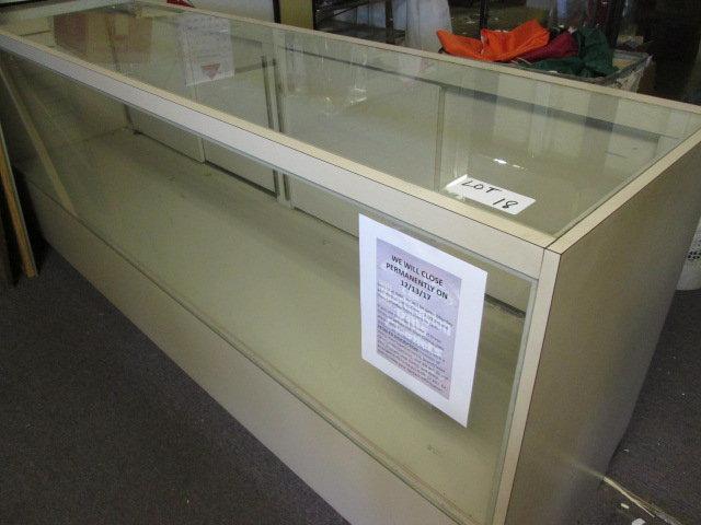 Glass Front Display Cabinet 96" Long