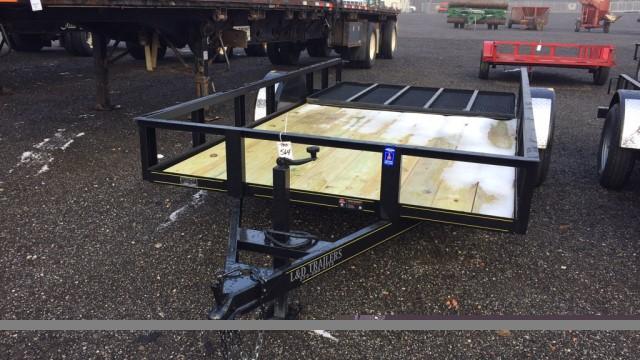 2018 - 12' Single Axle Flatbed w / 4' Gate