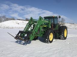 '01 John Deere 8400 Tractor w/ 840 JD Loader