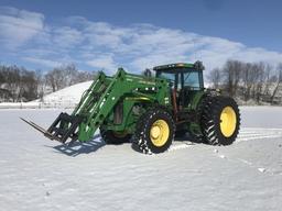 '01 John Deere 8400 Tractor w/ 840 JD Loader