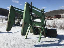 John Deere 740 loader, 96' material bucket