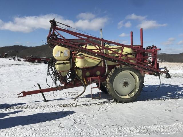 Hardi 2400 pull-type sprayer, 60' hydraulic booms