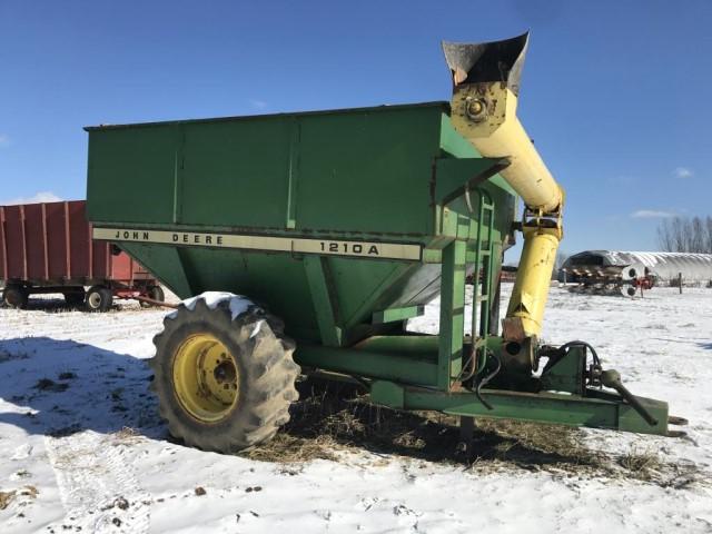 John Deere 1210A grain cart, roll tarp, 1000 pto