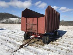 16' wood silage dump wagon