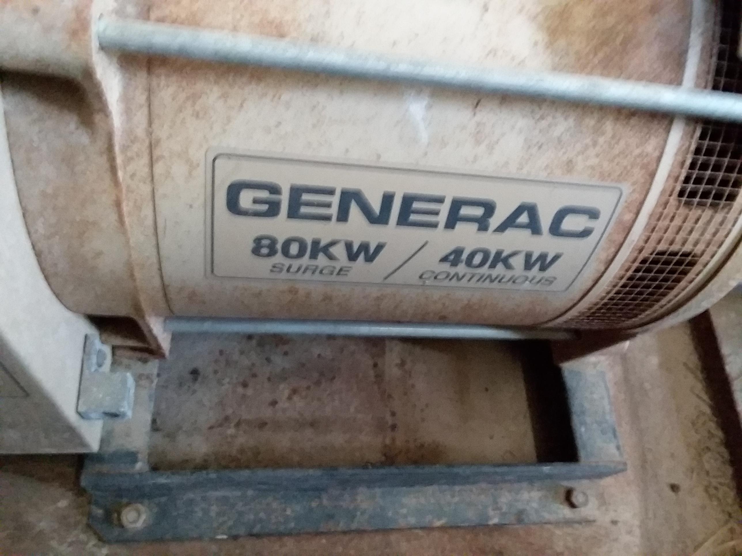 Generac 40 KW (540) pto generator on cart