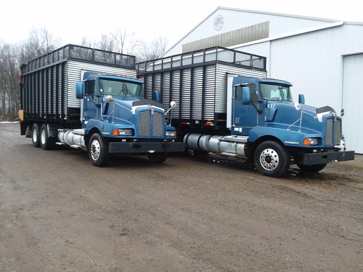 2001 KW T-600 truck w/Gruett SW 4900 forage box