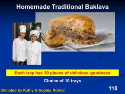 Tray of Authentic Baklava - (choice of 10)