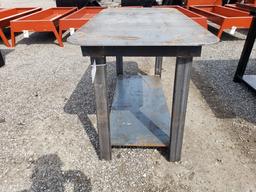 Heavy Duty Welding Shop Table w/ Shelf 30x57