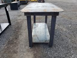 Heavy Duty Welding Shop Table w/ Shelf 30x57