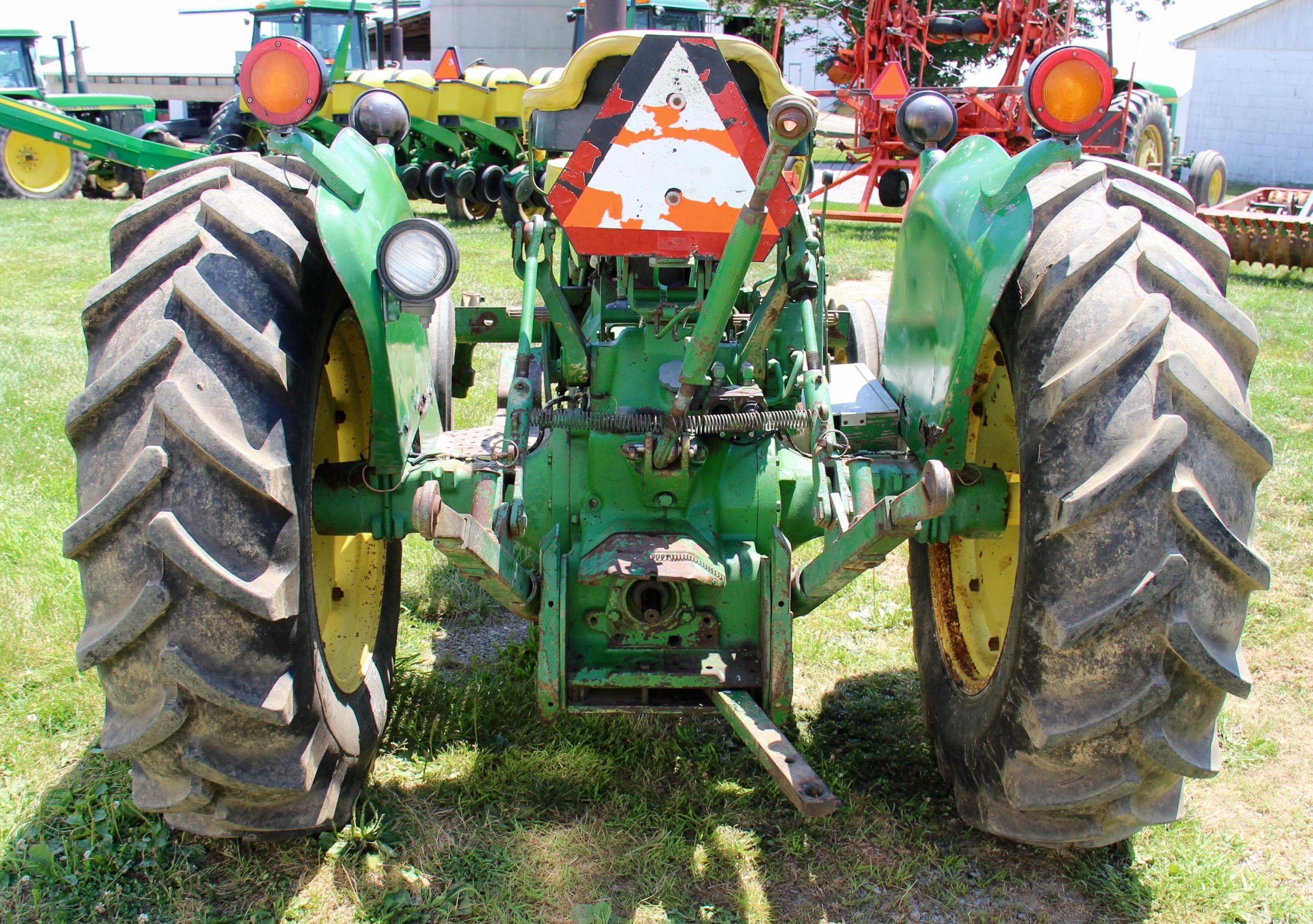 1971 JD 1020 2 WD gas open station tractor 12,592 hrs.