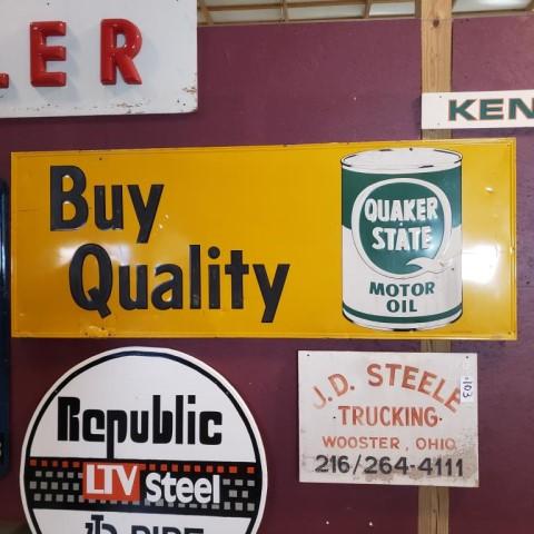 Quaker State "Buy Quality" Sign