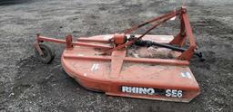 Rhino SE6 6' 3pt Brush Hog