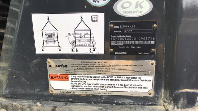 "ABSOLUTE" Komatsu D39 PX-23 Dozer