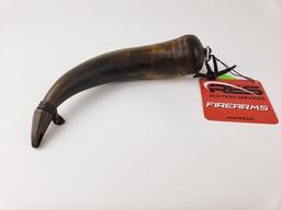 Holmes County pioneer gun powder horn