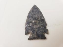 Large Hopewell point, 3 3/8" Coshocton flint