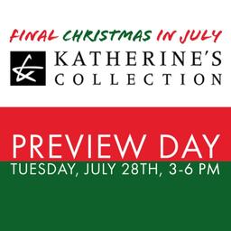 Preview Day: Tuesday, July 28th, 3-6 PM