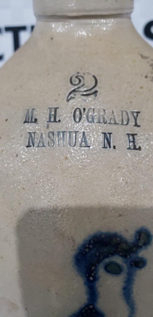 Decorated Stoneware Jug M.H.O' Grady