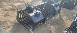 "ABSOLUTE" 84" Skid Steer Rock & Brush Grapple