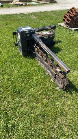 Bradco 625 Trencher, quick attach