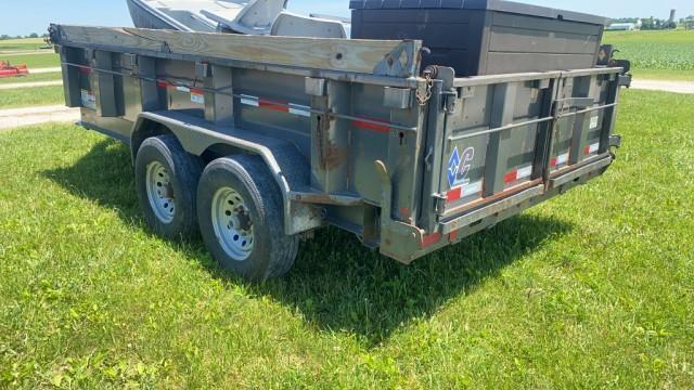 Diamond C 14' tandem axle dump trailer