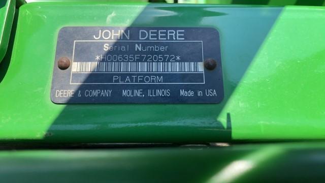 2008 John Deere 635F Hydraflex grain platform