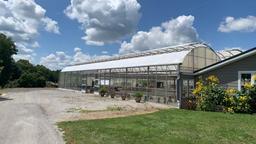 108'x115' Gutter Connected Open Span Greenhouse