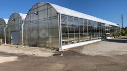 108'x115' Gutter Connected Open Span Greenhouse