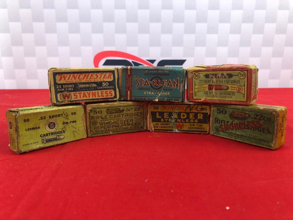 (7) Vintage Ammo Boxes