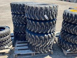 "ASBOLUTE" (4) New 12-16.5 Skid Steer Tires