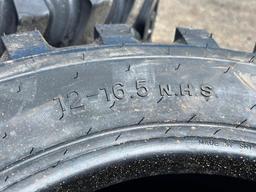 "ASBOLUTE" (4) New 12-16.5 Skid Steer Tires