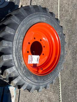 "ABSOLUTE" (4) New 10-16.5 Skid Steer Tires & Wheels