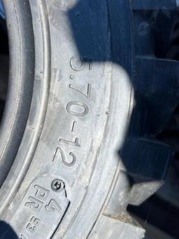 "ABSOLUTE" (4) New 5.70-12 Skid Steer Tires