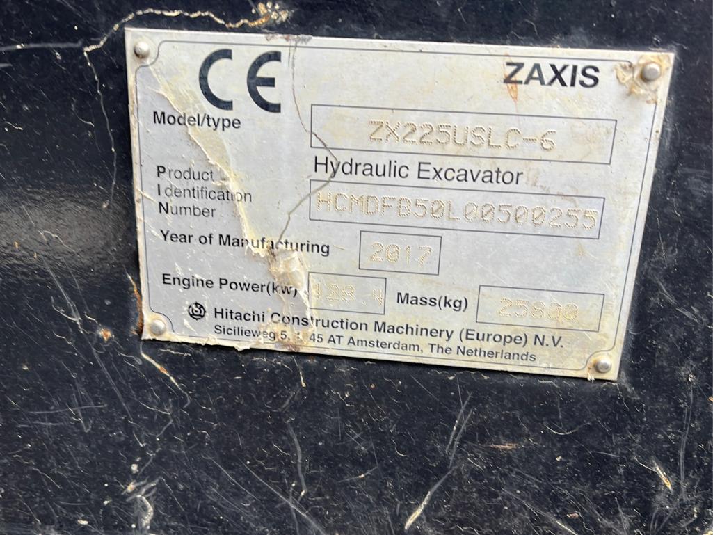 2017 Hitachi ZX225 Excavator