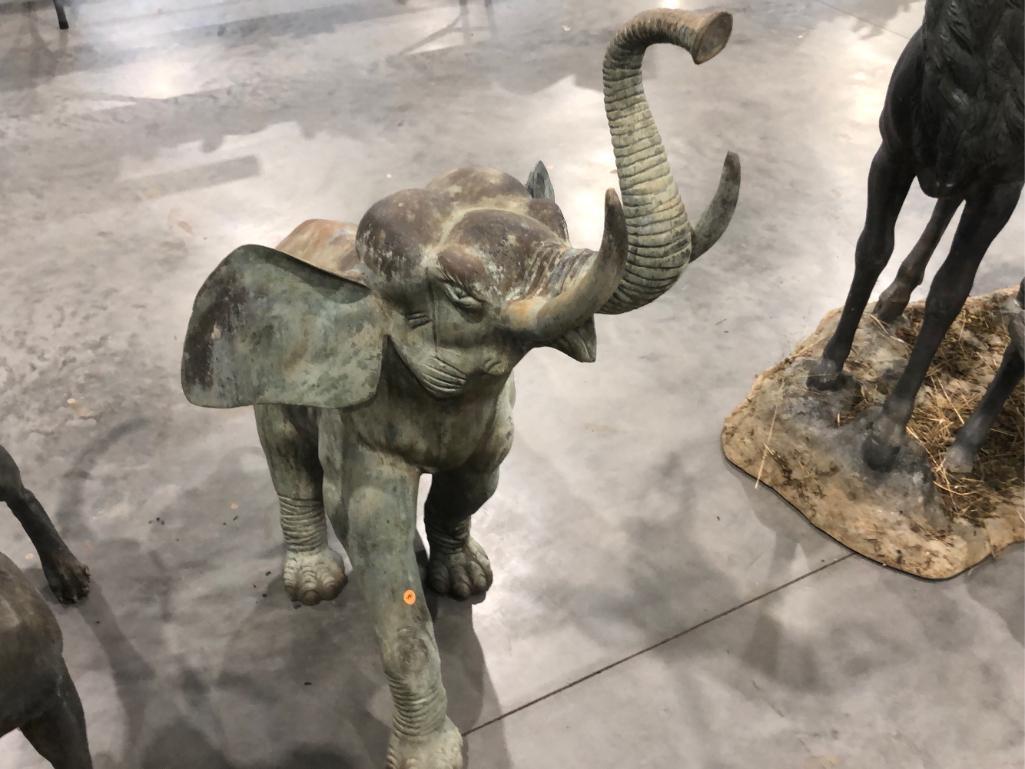 46" Bronze Elephant Statue