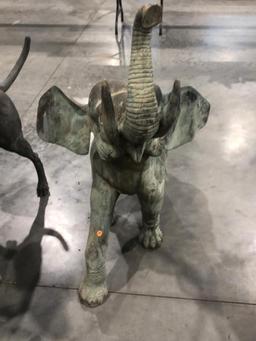 46" Bronze Elephant Statue