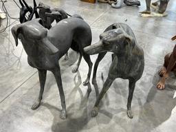 31" Bronze Greyhound Statue