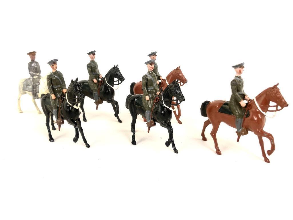 (6) 3" Plastic Proprietors Horse Mounted Soldiers