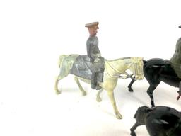 (6) 3" Plastic Proprietors Horse Mounted Soldiers