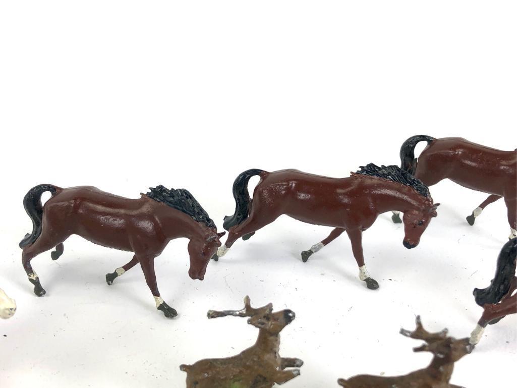 Assorted Diecast Western/Animal Figurines