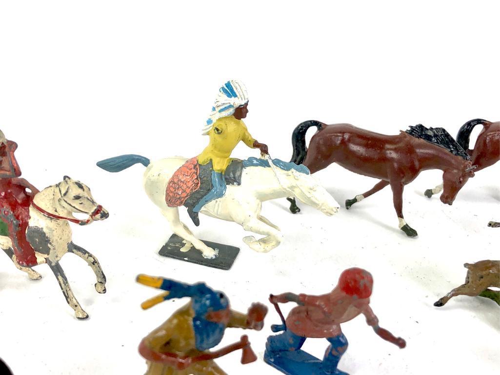 Assorted Diecast Western/Animal Figurines