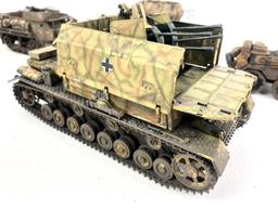 (6) Plastic WWII Era Military Vehicle Models