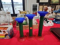 (3) Candle Holders