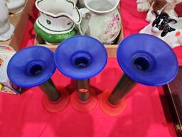 (3) Candle Holders