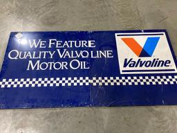 Valvoline 2pc Motor Oil Sign