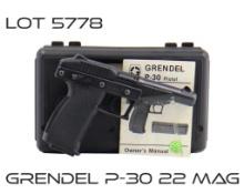 Grendel P-30 22 Mag Semi Auto Pistol