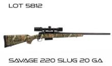 Savage 220 Slug 20 Ga Bolt Action Shotgun